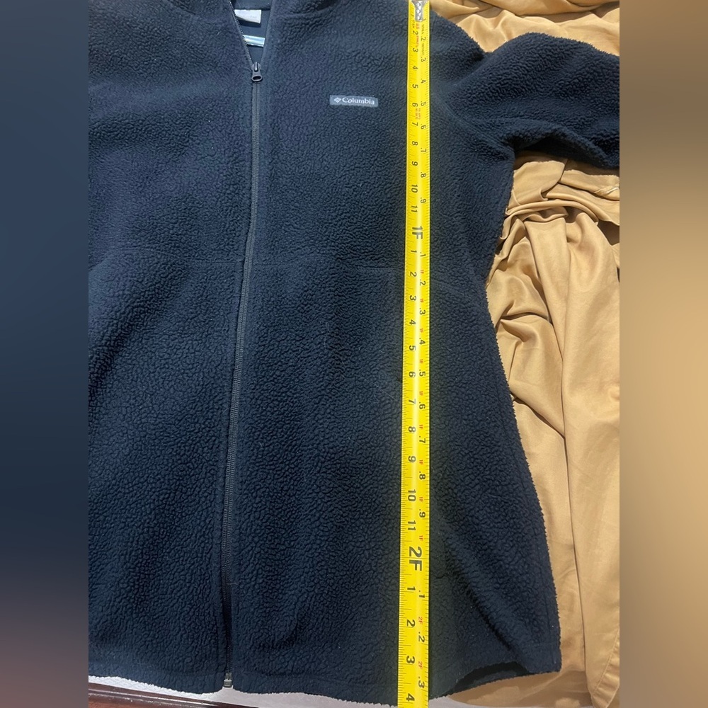 Columbia Black Fleece Jacket Size Large - Picture 9 of 11